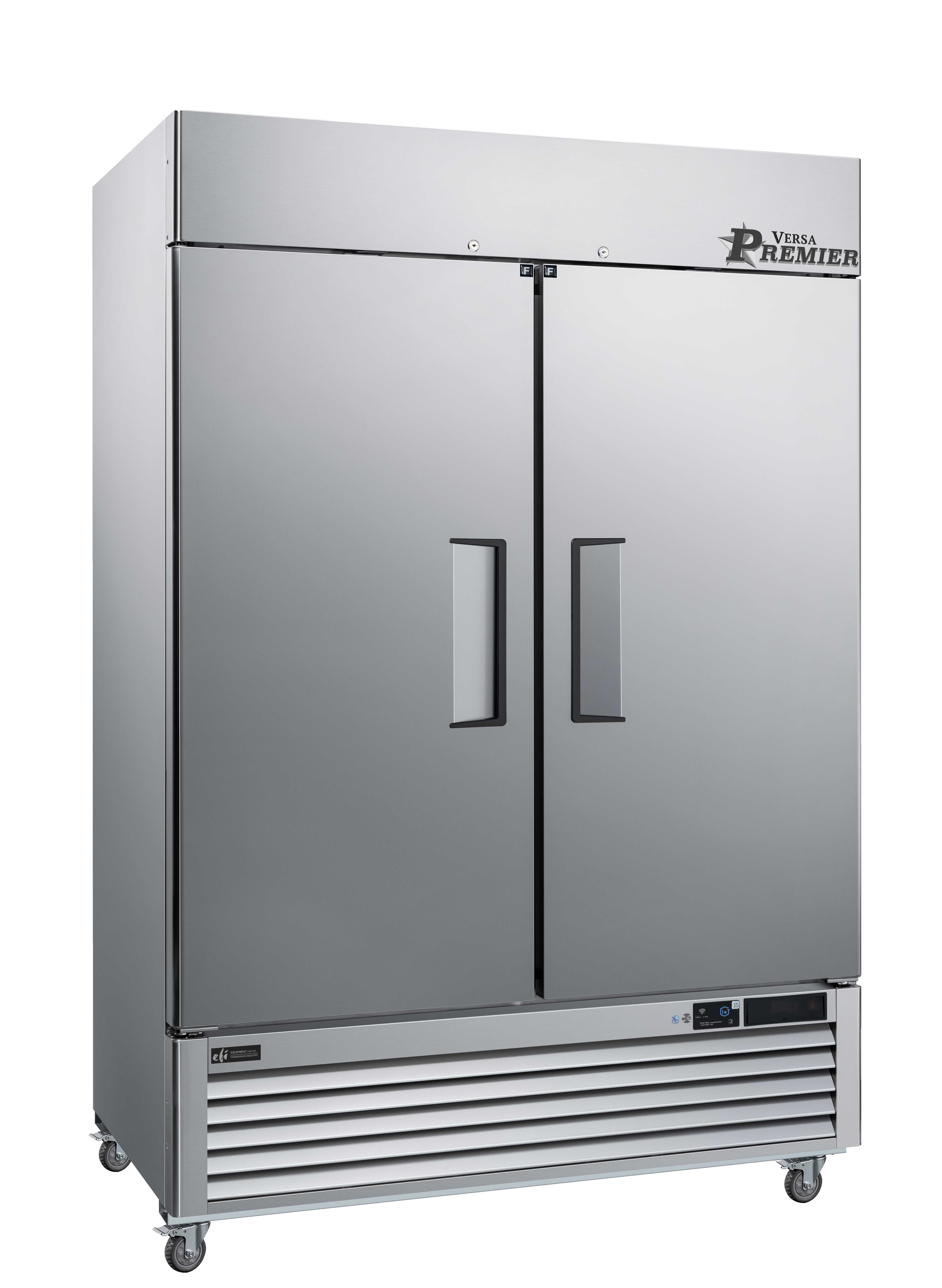54 Inch 2 Door Reach-in Freezer Stainless Steel